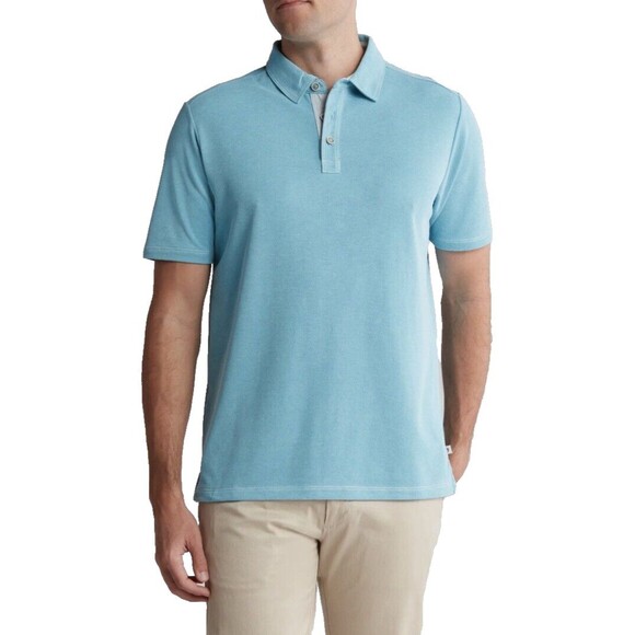 Tommy Bahama Polo Shirt Size Large Riviera Azure NEW Shoreline Surf Short Sleeve - Picture 2 of 5